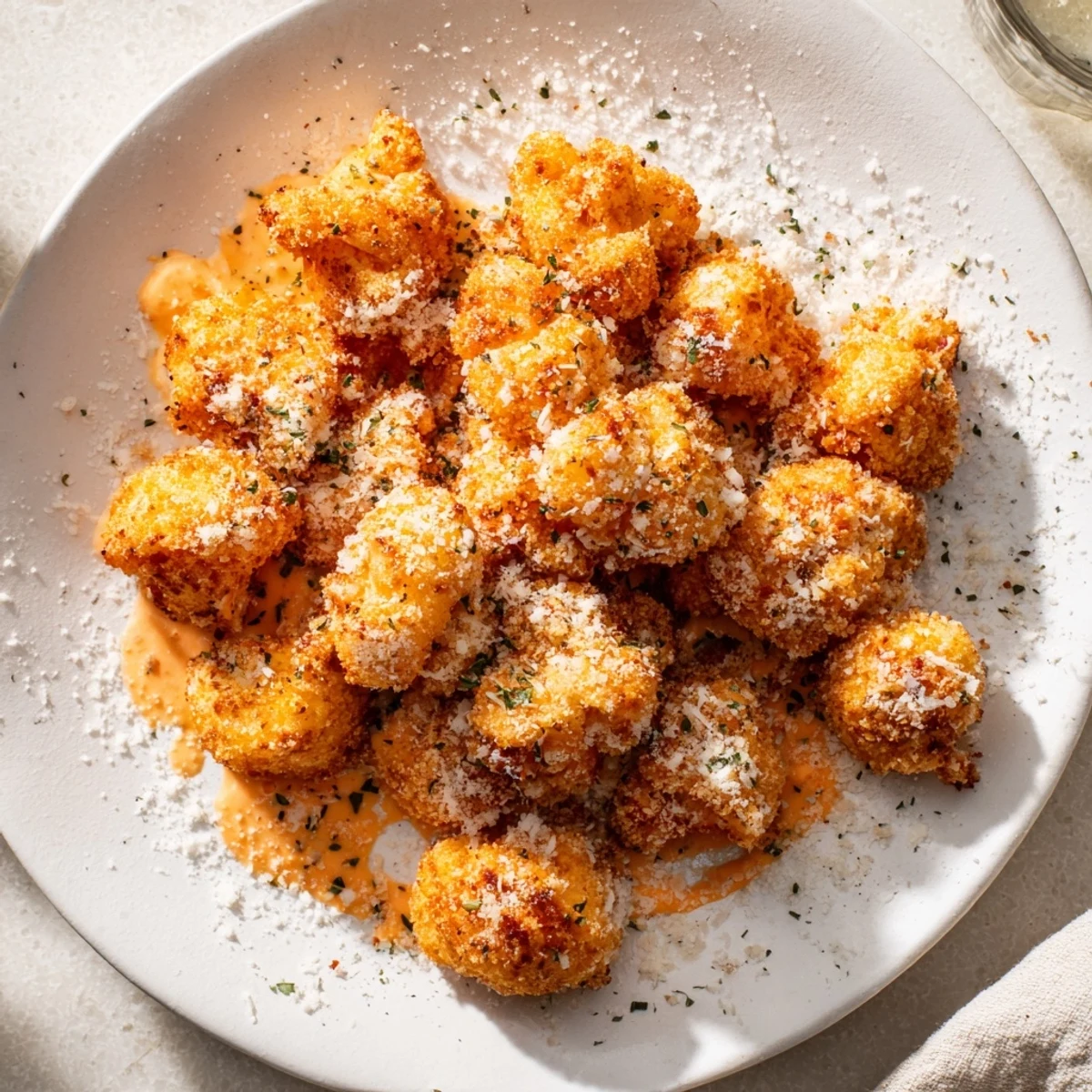 Crispy Air-Fryer Buffalo Cauliflower