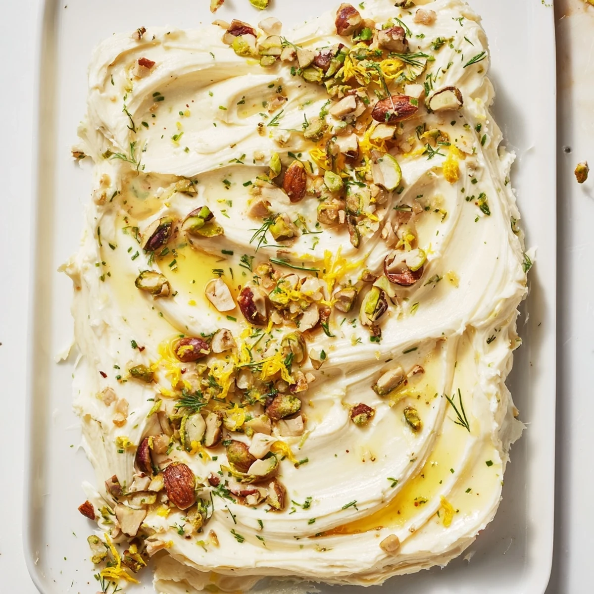 Close-up of a butter board charcuterie; inviting flavors like honey and sea salt beckon.