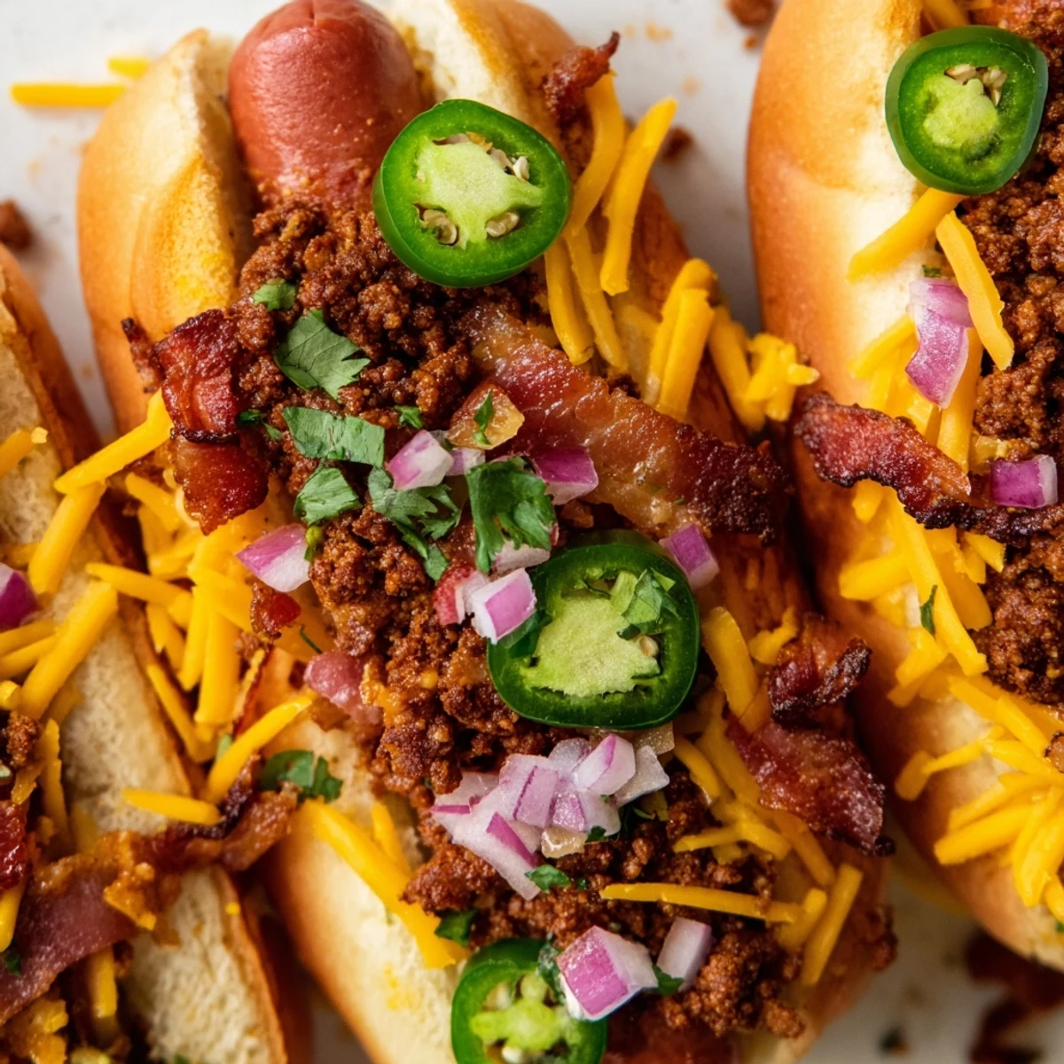 Mexican Hot Dogs Bacon