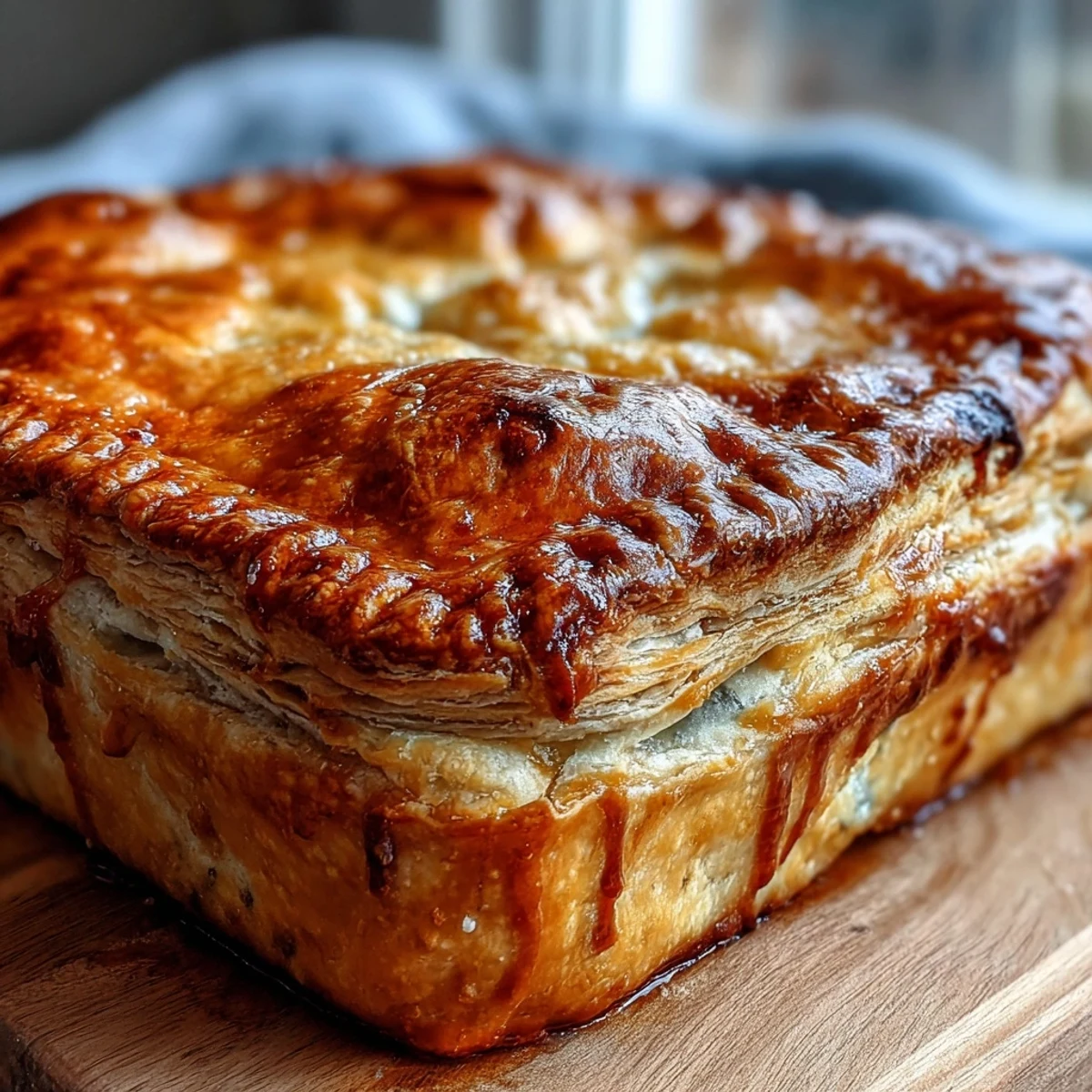 Rich Chicken and Leek Pie filling in a ceramic dish, featuring tender chicken, leeks, and carrots coated in velvety sauce.