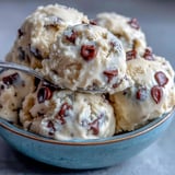 Creamy, chilled cookie dough balls arranged neatly for a quick dessert snack.