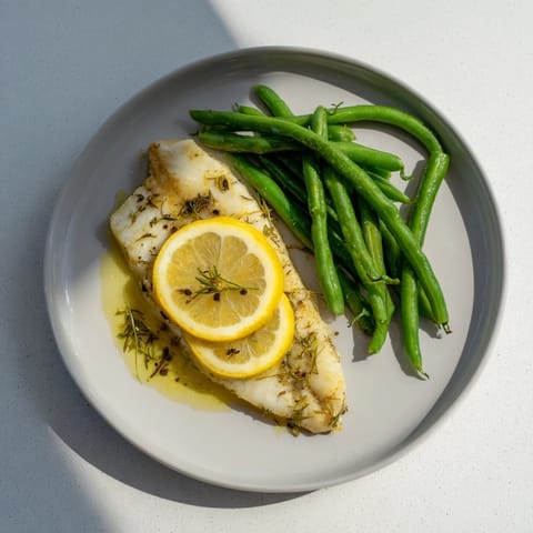 Lemon Herb Tilapia Green Beans