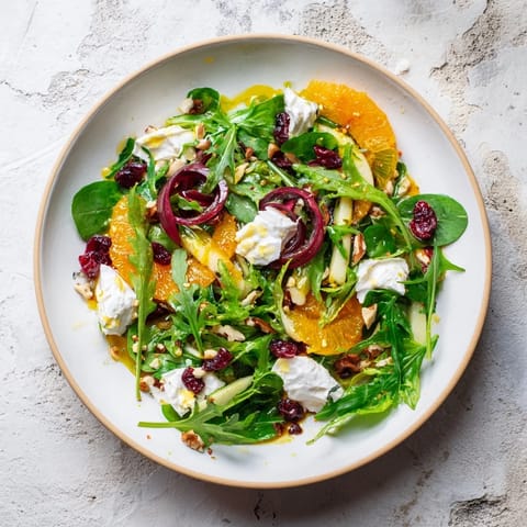 Seasonal Cranberry Walnut Salad