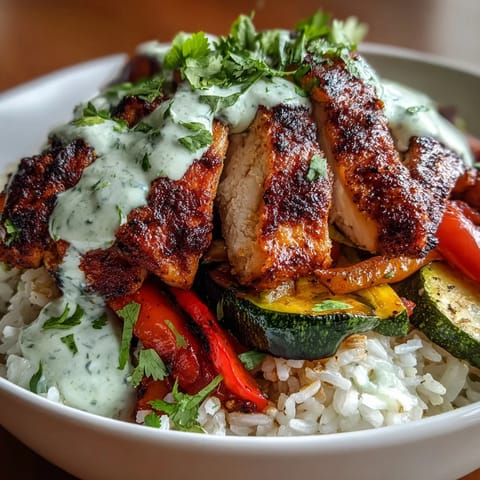 Hearty blackened chicken bowl, perfectly seasoned, ready for a delicious meal.