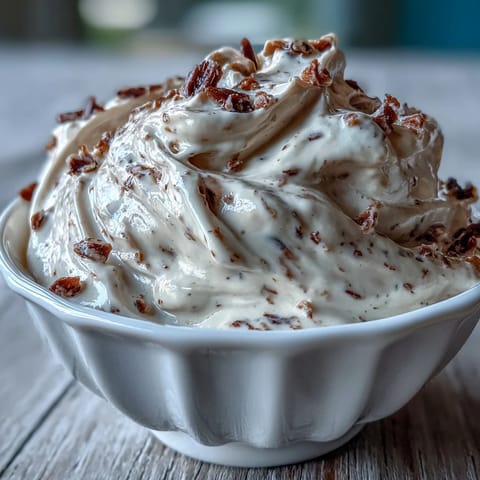 Creamy Hojicha Pastry Cream in a glass dish, ready for piping into éclairs or layering cakes.