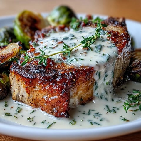 Keto Creamy Dijon Pork Chops