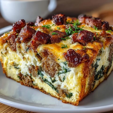 Keto Sausage Egg Spinach
