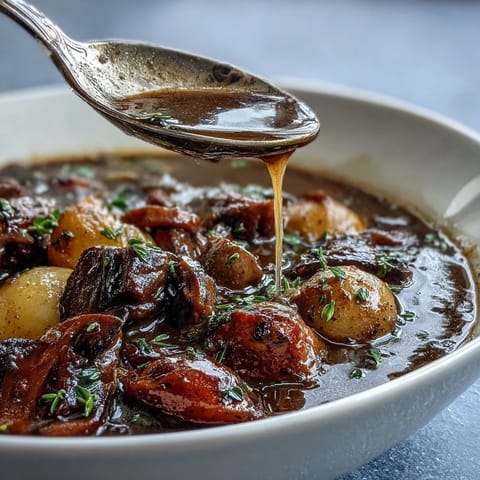 Rich vegetable stew with tender potatoes, parsnips, and mushrooms, perfect for St. Patrick's Day.  