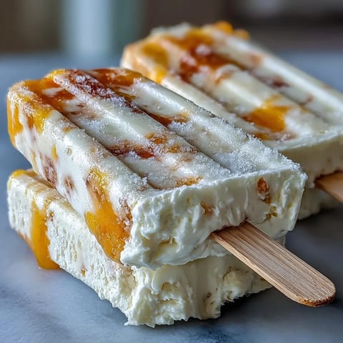 Fluffy Yogurt Mango Swirl Pops