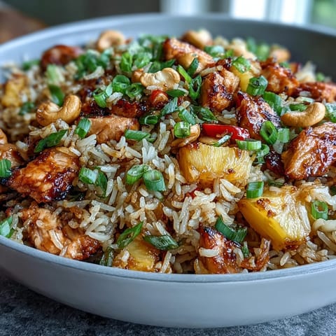 Pineapple Chicken Fried Rice