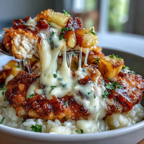 Pineapple Chicken Rice Cheese
