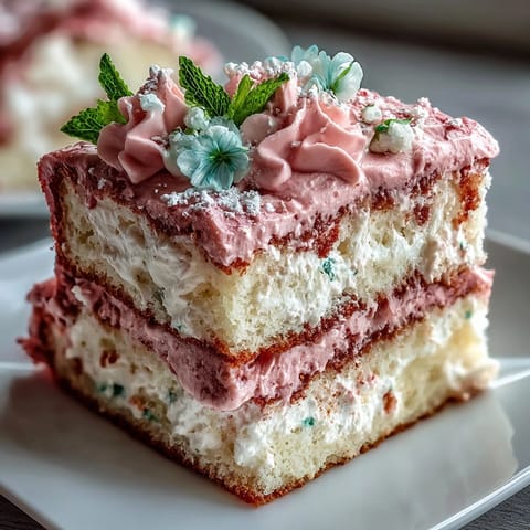 A beautifully decorated spring birthday cake with pastel floral buttercream and elegant piping details.