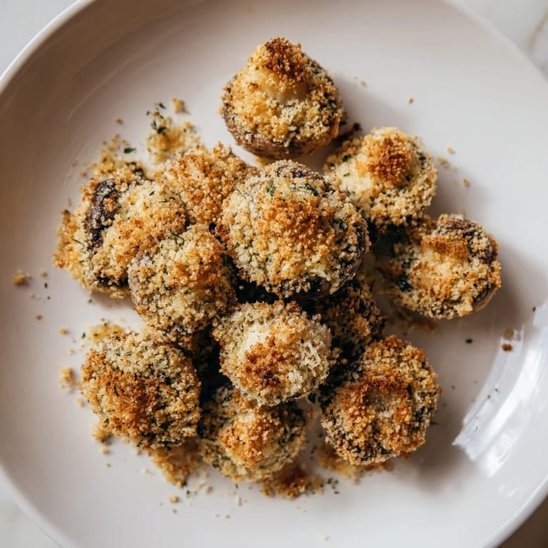 These savory Ranch-Seasoned Crispy Mushrooms offer a satisfying crunch and bold, irresistible flavors.