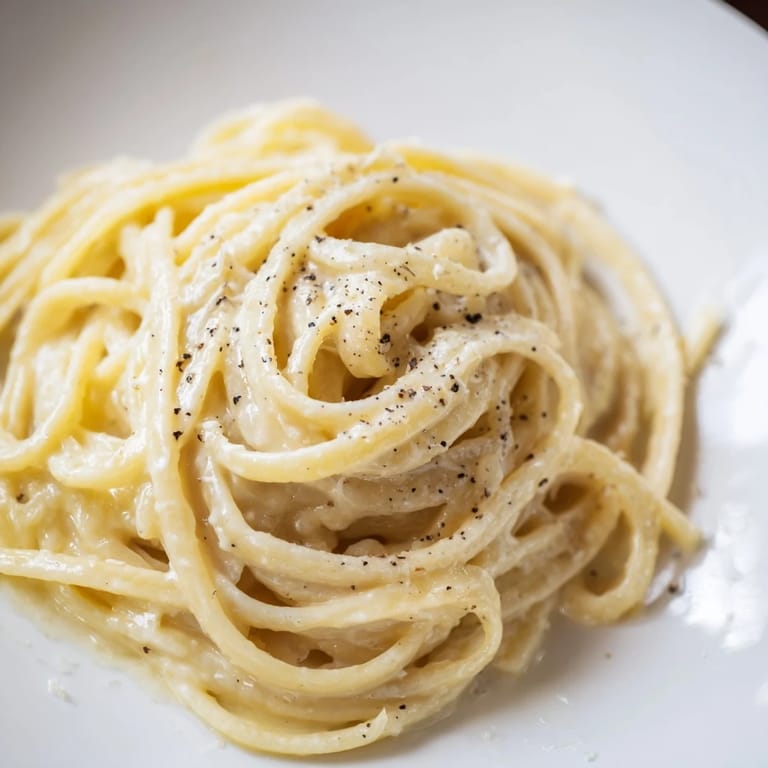 Golden strands of Lazy Girl Three-Ingredient Pasta swirled in a bowl, waiting to be enjoyed.