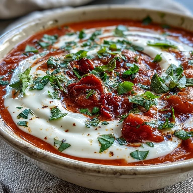 White bean soup with tomato and smoked paprika, blending creamy beans and diced tomatoes in a pot.