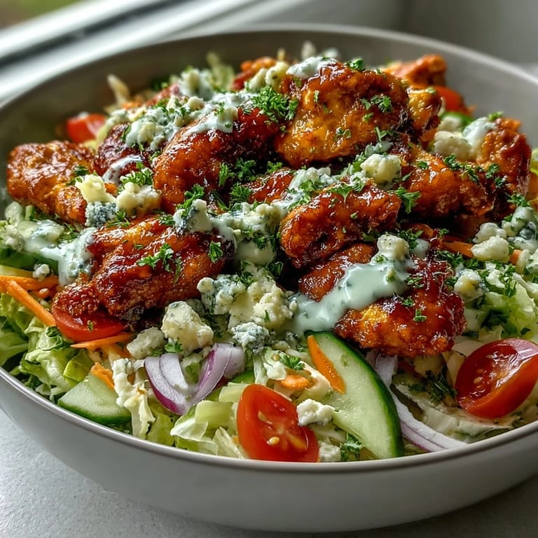 Vibrant buffalo chicken bowl, perfect easy weeknight gluten-free meal.
