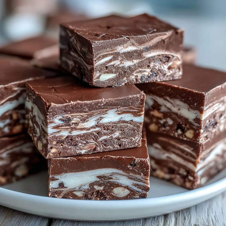 Homemade Hojicha Nougat with roasted green tea flavor served alongside a warm cup of tea.