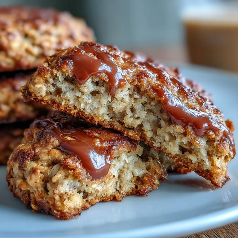Wholesome vegan cookies made with ripe bananas, hearty oats, and warm cinnamon for a healthy morning treat.  