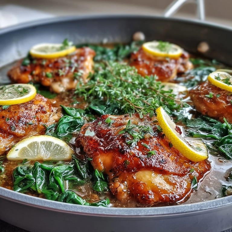 Family-friendly Mediterranean lemon chicken orzo dish with baby spinach and Parmesan in a single pot.  