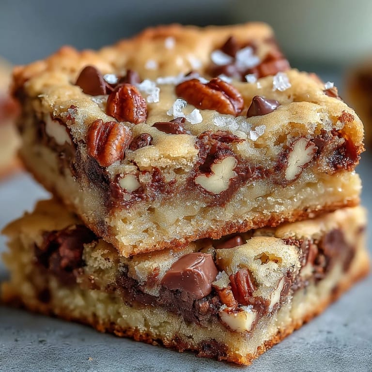 Stack of chewy butter pecan cookies with rich brown butter flavor and crunchy toasted pecans, perfect for dessert.  