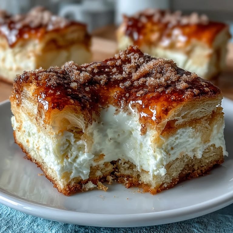 Easy sopapilla cheesecake bars with creamy vanilla filling and buttery cinnamon topping, ready in under an hour.