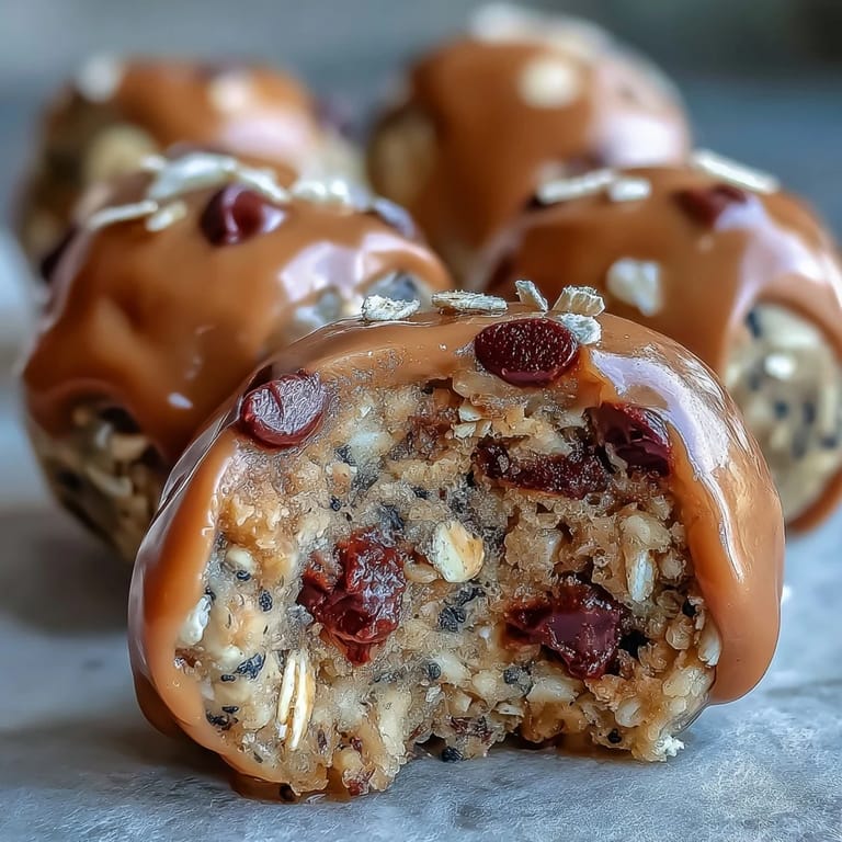 Chewy peanut butter oat protein balls perfect for a quick, healthy snack.